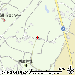 茨城県行方市成田652周辺の地図