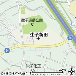 茨城県坂東市生子新田886周辺の地図