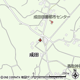 茨城県行方市成田505周辺の地図