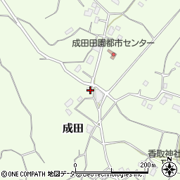 茨城県行方市成田504周辺の地図
