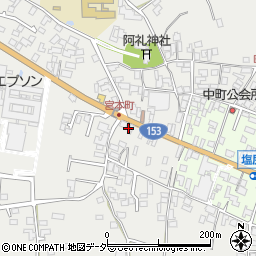 長野県塩尻市塩尻町158周辺の地図