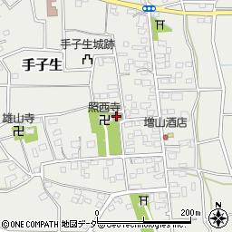 手子生公民館周辺の地図