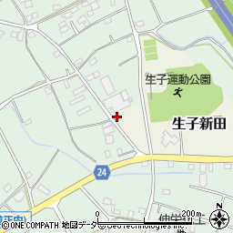茨城県坂東市生子新田878-5周辺の地図
