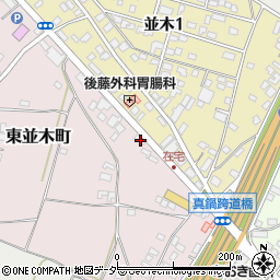 茨城県土浦市東並木町3348周辺の地図