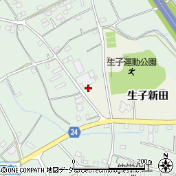 茨城県坂東市生子新田878周辺の地図
