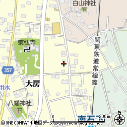 茨城県常総市大房113周辺の地図