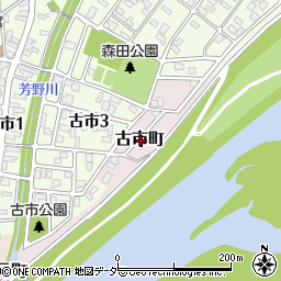福井県福井市古市町周辺の地図