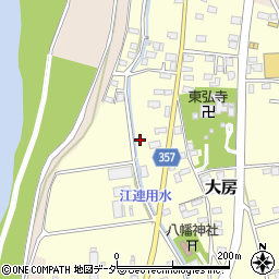 茨城県常総市大房30周辺の地図