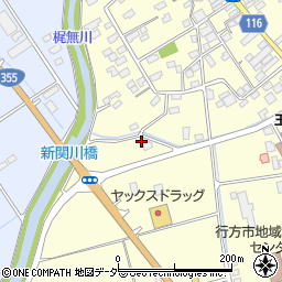 茨城県行方市玉造甲386周辺の地図