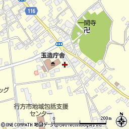 茨城県行方市玉造甲411-2周辺の地図