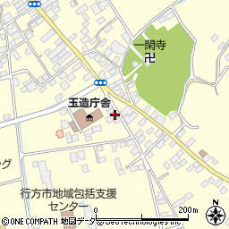 茨城県行方市玉造甲411-3周辺の地図