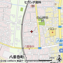 福井県福井市八重巻中町周辺の地図