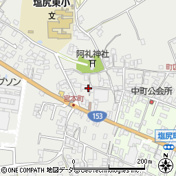 長野県塩尻市塩尻町208周辺の地図