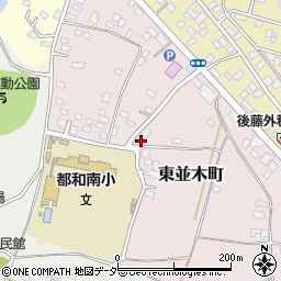 茨城県土浦市東並木町3440周辺の地図