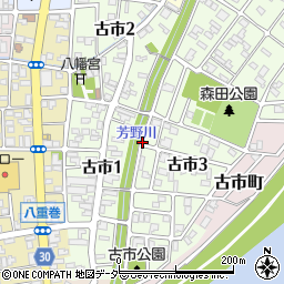 福井県福井市古市周辺の地図