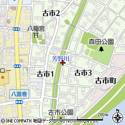 福井県福井市古市周辺の地図