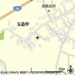 茨城県行方市玉造甲3383-1周辺の地図