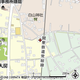 茨城県常総市大房133-1周辺の地図