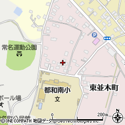 茨城県土浦市東並木町3175周辺の地図