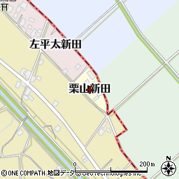 茨城県坂東市栗山新田周辺の地図