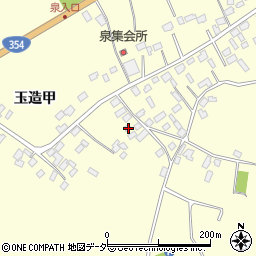 茨城県行方市玉造甲3391-1周辺の地図