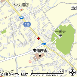 茨城県行方市玉造甲348-1周辺の地図