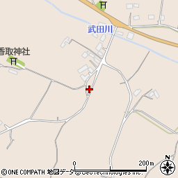茨城県行方市小貫668-1周辺の地図