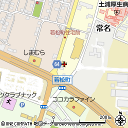 茨城県土浦市東若松町3997周辺の地図