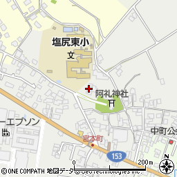 長野県塩尻市塩尻町433周辺の地図