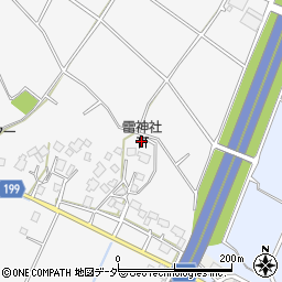 雷神社周辺の地図