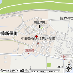 福井県福井市中藤新保町周辺の地図