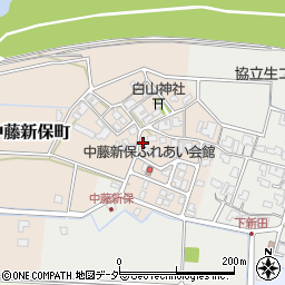 福井県福井市中藤新保町周辺の地図