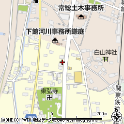 茨城県常総市大房周辺の地図