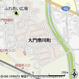 長野県塩尻市大門田川町周辺の地図
