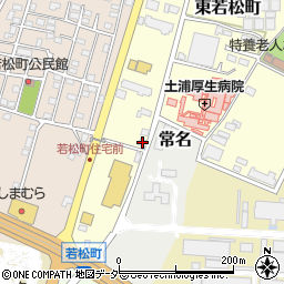 茨城県土浦市東若松町3989周辺の地図