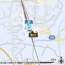 男衾駅東口トイレ周辺の地図