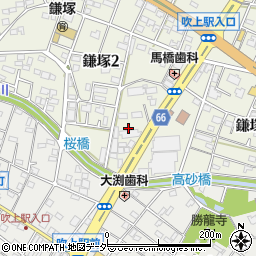 黒沢商店周辺の地図