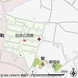 茨城県つくば市松栄周辺の地図