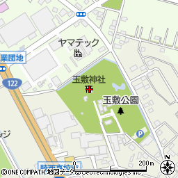 玉敷神社周辺の地図