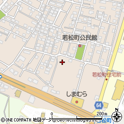茨城県土浦市若松町周辺の地図