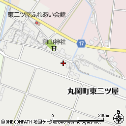 福井県坂井市丸岡町東二ツ屋周辺の地図