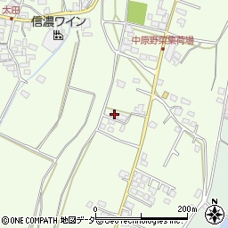 長野県塩尻市太田423-1周辺の地図