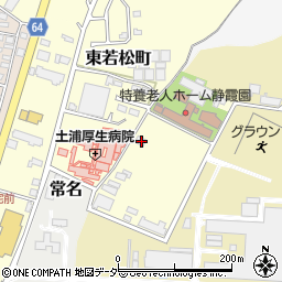 茨城県土浦市東若松町3378周辺の地図