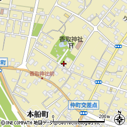 香取神社社務所周辺の地図
