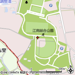 熊谷市役所　江南総合公園周辺の地図