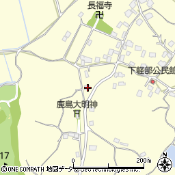 茨城県かすみがうら市下軽部560周辺の地図