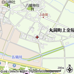福井県坂井市丸岡町上金屋周辺の地図