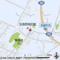 茨城県行方市浜周辺の地図