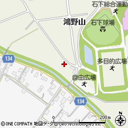 茨城県常総市鴻野山104周辺の地図