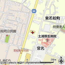 茨城県土浦市東若松町3982周辺の地図